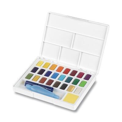 Faber-Castell Akvarelové barvy s paletou, 24ks - 2