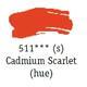 Daler & Rowney - System 3 Original - cadmium scarlet 511 - tuba 75 ml - 2/3