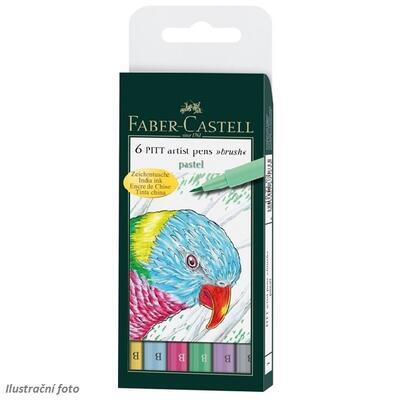Faber-Castell PITT Artist Pen Brush - Pastel 6 ks - 2