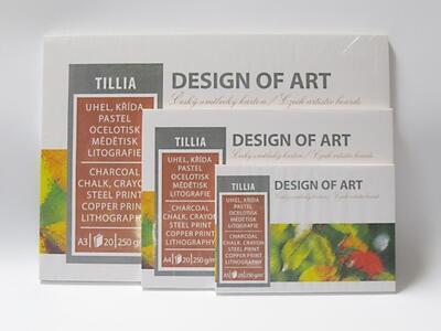 Blok grafický Tillia A5, 250 g/m2, 20 listů - 2