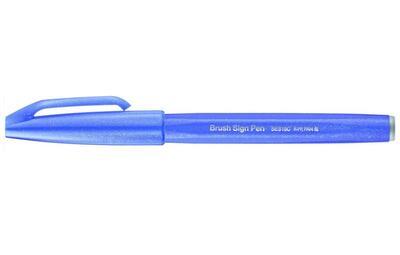 Pentel SES15C-V2X Popisovač Touch Brush Sign Pen - modrofialový - 2