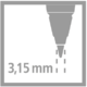 STABILO EASYergo ořezávátko pro praváky na mechanickou tužku 3,15 mm (versatilka)- fialové - 2/6
