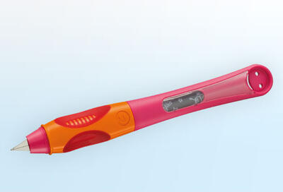 Bombičkové pero Pelikan Griffix 4 pro leváky - růžové/oranžové - Step by Step SYSTEM,blist - 2
