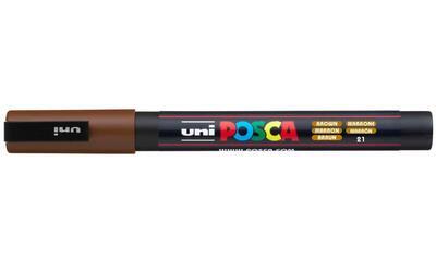 Akrylový popisovač UNI POSCA PC-3M - hnědý 21 0,9-1,3mm - 2