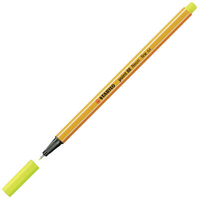 STABILO Point 88/024 - fluorescentní žlutá - 0,4 mm - 2