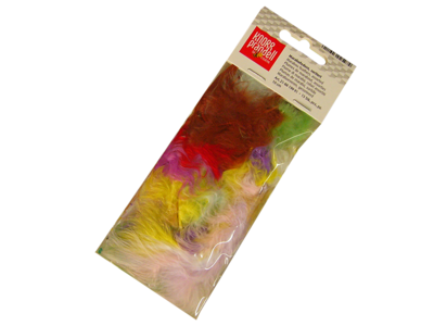 Peří Marabu 10 cm - barevný mix - 2
