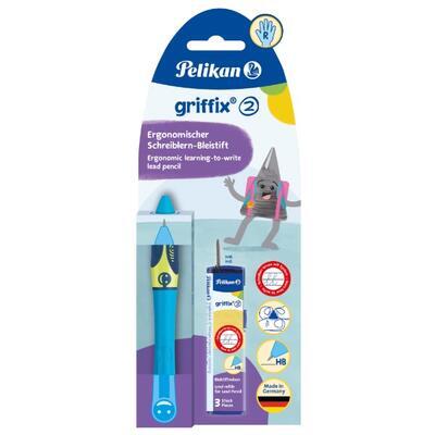 Pelikan tužka Griffix 2 pro praváky - modrá/blistr - 2