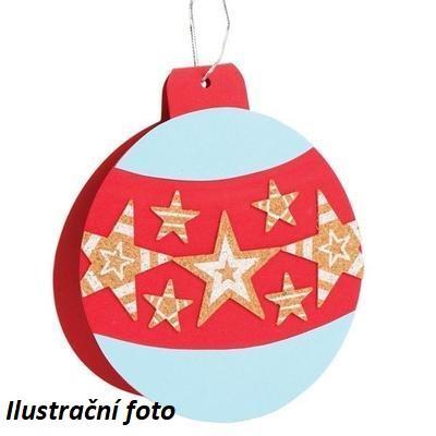 Korkové samolepky - Vánoční hvězdy, 50 ks - 2
