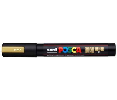 Akrylový popisovač UNI POSCA PC-5M - zlatý 25 / 1,8-2,5mm - 2