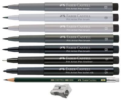 Faber-Castell PITT Popisovače  Startovací set pro ruční psaní - 9 ks - 2