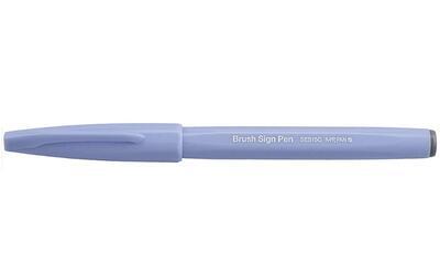 Pentel SES15C-S3X Popisovač Touch Brush Sign Pen - šedomodrý - 2