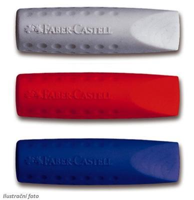 Faber-Castell Pryž a chránítko GRIP 2001 - 2ks červená, modrá, šedá - 2