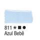 Acrilex Barva na textil 37ml - pastelová modrá 811 - 2/2