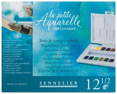 Sennelier Akvarelové barvy - 12ks - 2