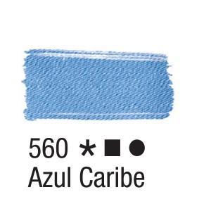 Acrilex Barva na textil 37ml - karibská modrá 560 - 2