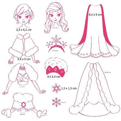StampoFashion Převlékací panenky - Severské princezny - 2