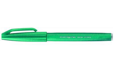 Pentel SES15C-D3X Popisovač Touch Brush Sign Pen - tyrkysový zelený - 2