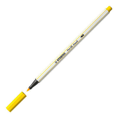 STABILO Pen 68 brush - žlutá - 2