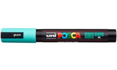 Akrylový popisovač UNI POSCA PC-5M - aqua zelená P6 / 1,8-2,5mm - 2
