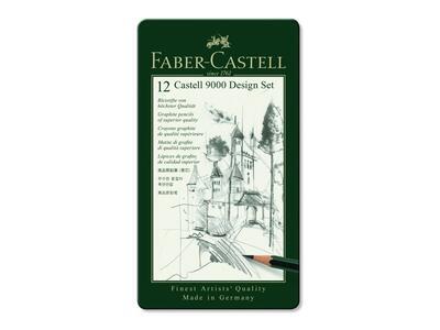 Faber-Castell Sada tužek Castell 9000 Design Set - 12 ks v kovové krabičce - 2