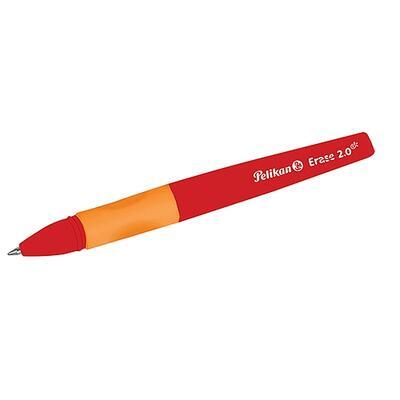 Gumovací pero Pelikan - červené, 1 ks+2 náplně červené na blistru - 2