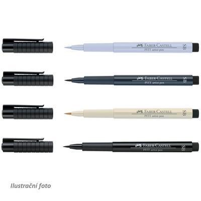 Faber-Castell PITT Artist Pen Soft B šedomodré odstíny - 4 ks - 2