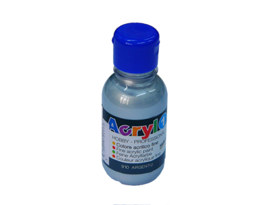 Akrylová barva PRIMO 125 ml č.910 - stříbrná  - 2