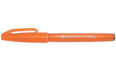 Pentel SES15C-F Popisovač Touch Brush Sign Pen - oranžový - 2
