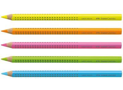 Faber-Castell Pastelky Jumbo GRIP Neon - 5ks - 2
