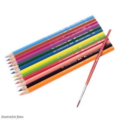 Faber-Castell Školní akvarelové pastelky - 12ks + štětec - 2