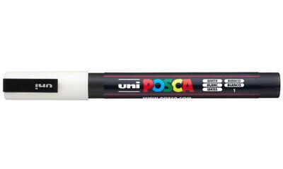 Akrylový popisovač UNI POSCA PC-3M - bílý 1 / 0,9-1,3mm - 2