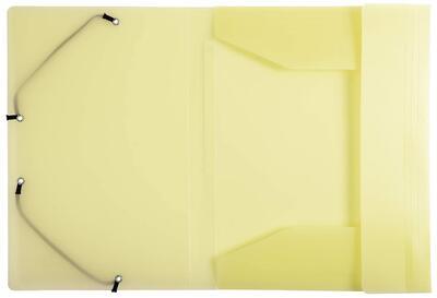 Exakompta spisové desky s gumičkou, A4, PP PASTEL - žlutá - 2