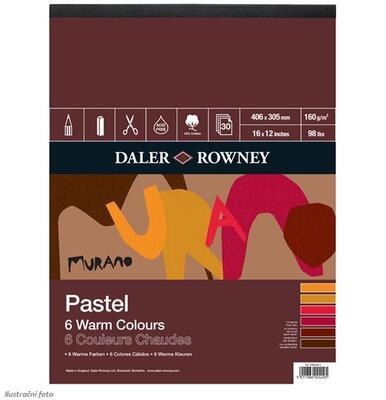 Skicák Murano Pastel 6 Warm Colours - 406x305 mm, 160 g/m2, 30 listů, teplé tóny barev - 2