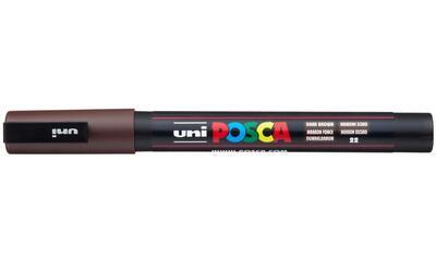 Akrylový popisovač UNI POSCA PC-3M - tmavě hnědý 22 / 0,9-1,3mm - 2