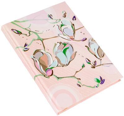 Zápisník A5, 3D design, 15x22cm, 100g/m2, 100 listů - Magnolie růžová - 2