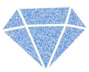 Diamantová barva 80 ml - modrá - 2