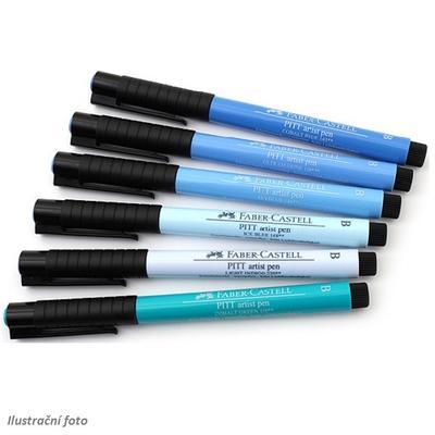 Faber-Castell PITT Artist Pen Brush - Odstíny modré 6 ks - 2