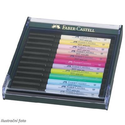 Faber-Castell PITT Artist Pen Brush - Pastel 12 pastelových odstínů - 2