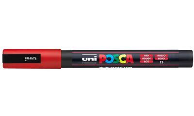 Akrylový popisovač UNI POSCA PC-3M - červený 15 / 0,9-1,3mm - 2