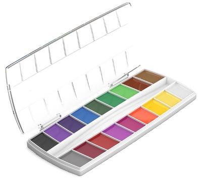 Akvarelové barvy Premium - sada 18ks - 2