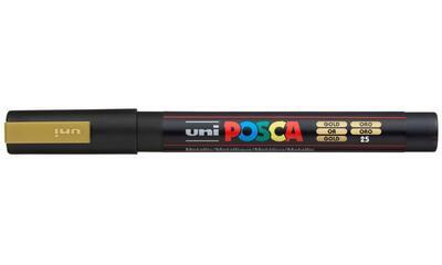 Akrylový popisovač UNI POSCA PC-3M - zlatý 25 / 0,9-1,3mm - 2