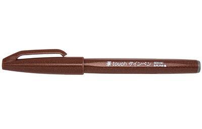 Pentel SES15C-E Popisovač Touch Brush Sign Pen - hnědý - 2