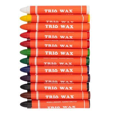 Trojhranné voskovky Trio Wax - silné 10mm, 12ks - 2