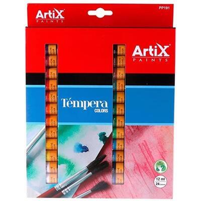 Sada temperových barev Artix, Main Paper 24x12ml - 2