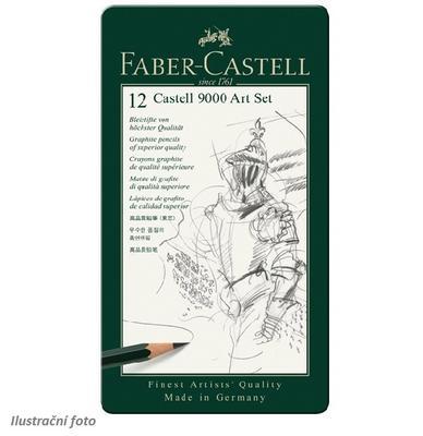 Faber-Castell Sada tužek Castell 9000 Art Set - 12 ks v kovové krabičce - 2