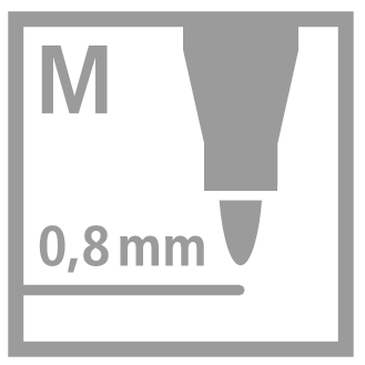 STABILO pointMax - tyrkysová 0,8 mm - 2