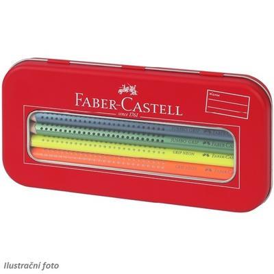 Faber-Castell Pastelky Jumbo Grip neon, metallic - 10ks - 2