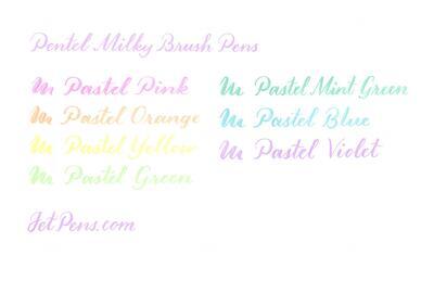 Pentel Brush MILKY PASTEL, XGFH-PVX  štětečkový - pastelová fialová - 3