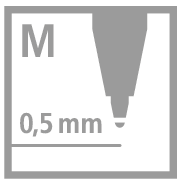 STABILO pointball 0,5 mm - modrá - 3