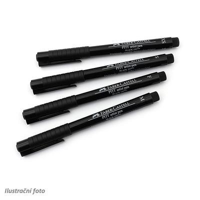 Faber-Castell PITT Artist Pen - XS, S, F, M černý 4 ks - 3